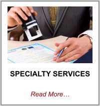 SPECIALTY SERVICES  Read More…