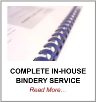 COMPLETE IN-HOUSE BINDERY SERVICE Read More…